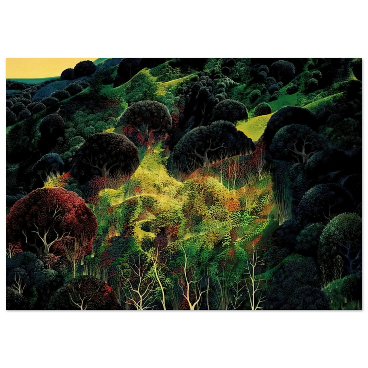 Autumn Fields Poster | Eyvind Earle Poster | Eyvind Earle Prints