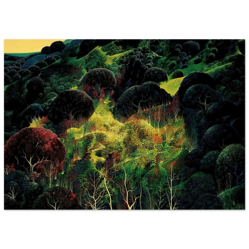 Autumn Fields Poster | Eyvind Earle Poster | Eyvind Earle Prints
