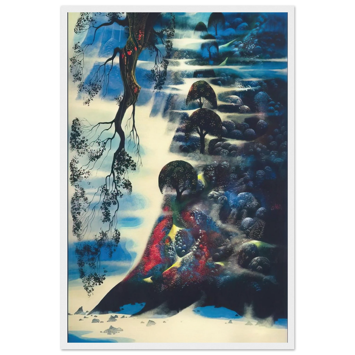 Summer Morning Mist Framed Poster | Eyvind Earle Framed Prints Wall Art | Eyvind Earle Prints