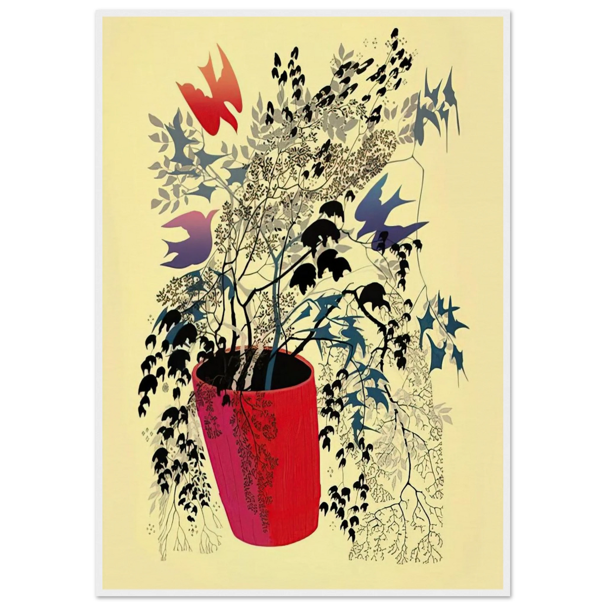 Red Barrell Framed Poster | Eyvind Earle Framed Prints Wall Art | Eyvind Earle Prints