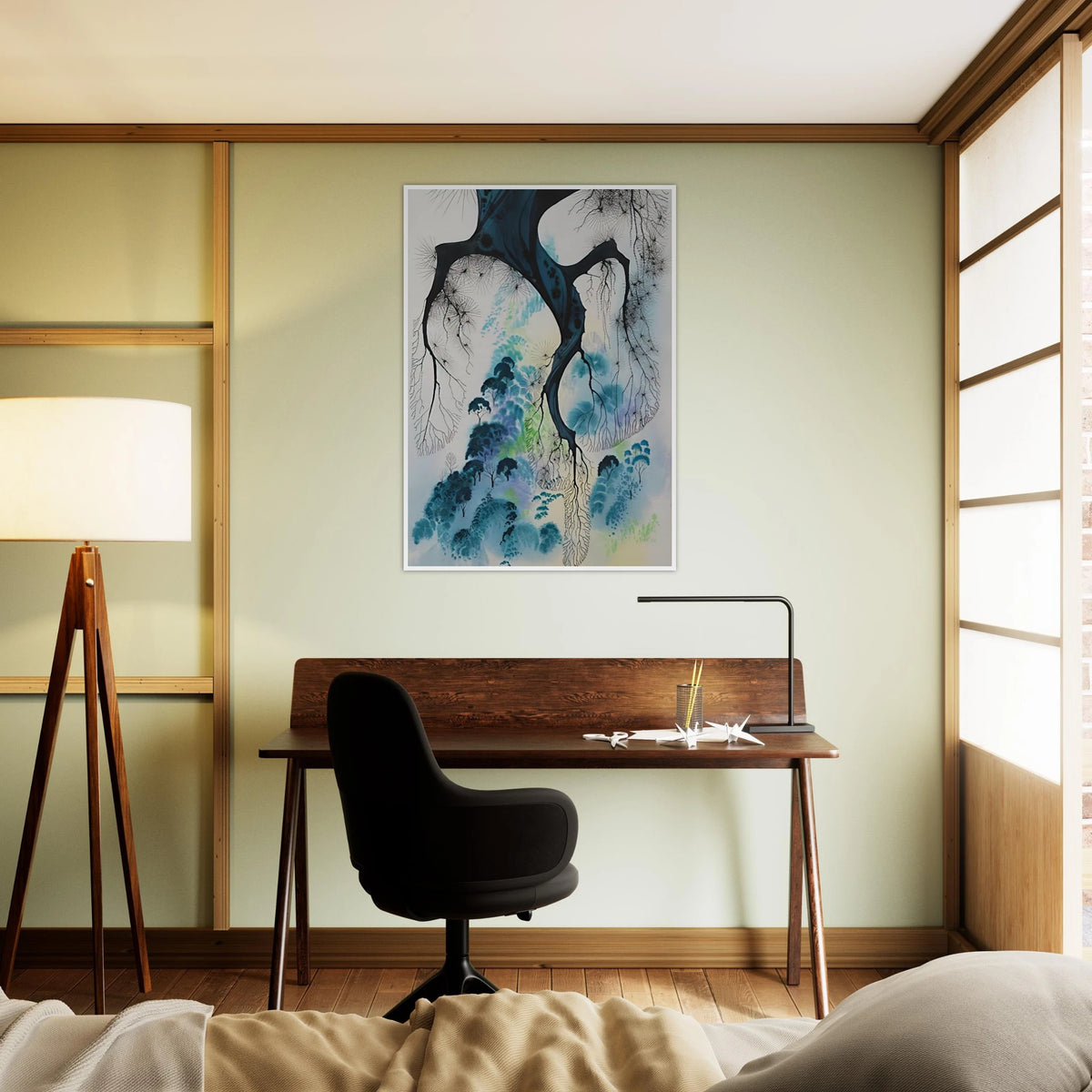 Coastline Framed Poster | Eyvind Earle Framed Prints Wall Art | Eyvind Earle Prints
