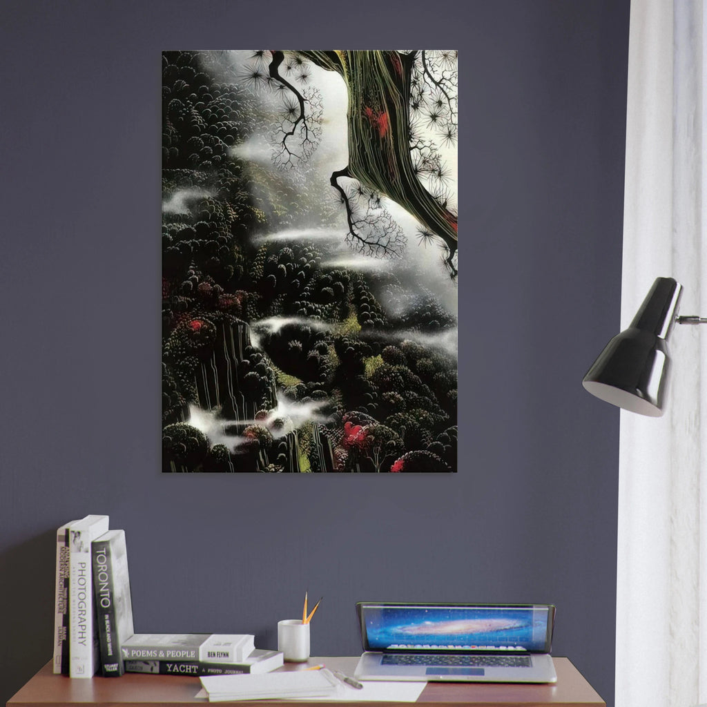 Wisps of Fog and Branch Canvas | Eyvind Earle Canvas | Eyvind Earle Prints