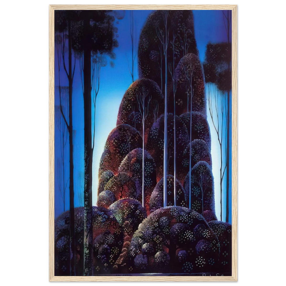 Tall Trees Framed Poster | Eyvind Earle Framed Prints Wall Art | Eyvind Earle Prints