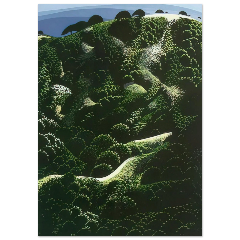 Santa Barbara Mountains Poster | Eyvind Earle Poster | Eyvind Earle Prints