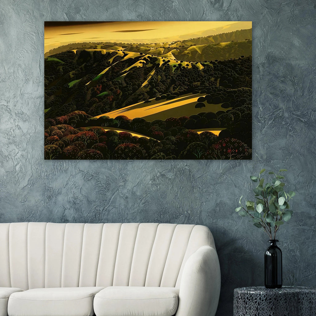 Santa Cruz Mountains Poster | Eyvind Earle Poster | Eyvind Earle Prints