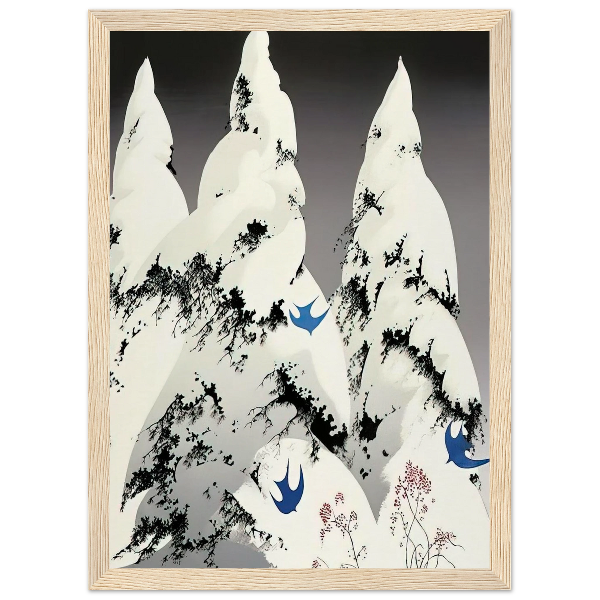 Winter Pine Framed Poster | Eyvind Earle Framed Prints Wall Art | Eyvind Earle Prints