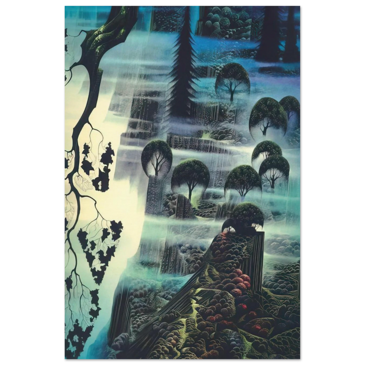 Surf Wind and Fog Poster | Eyvind Earle Poster | Eyvind Earle Prints