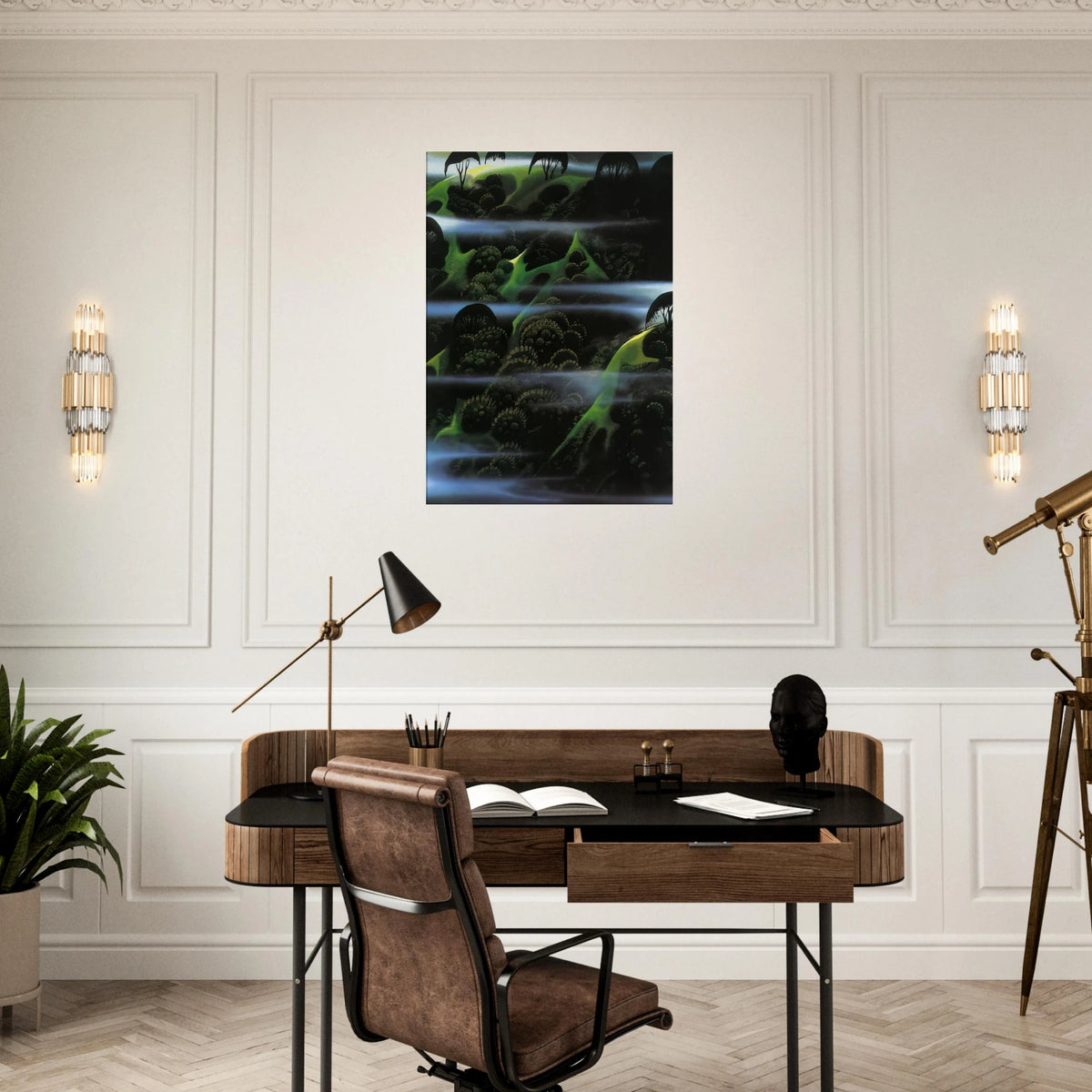 Early Morning Fog Canvas | Eyvind Earle Canvas | Eyvind Earle Prints