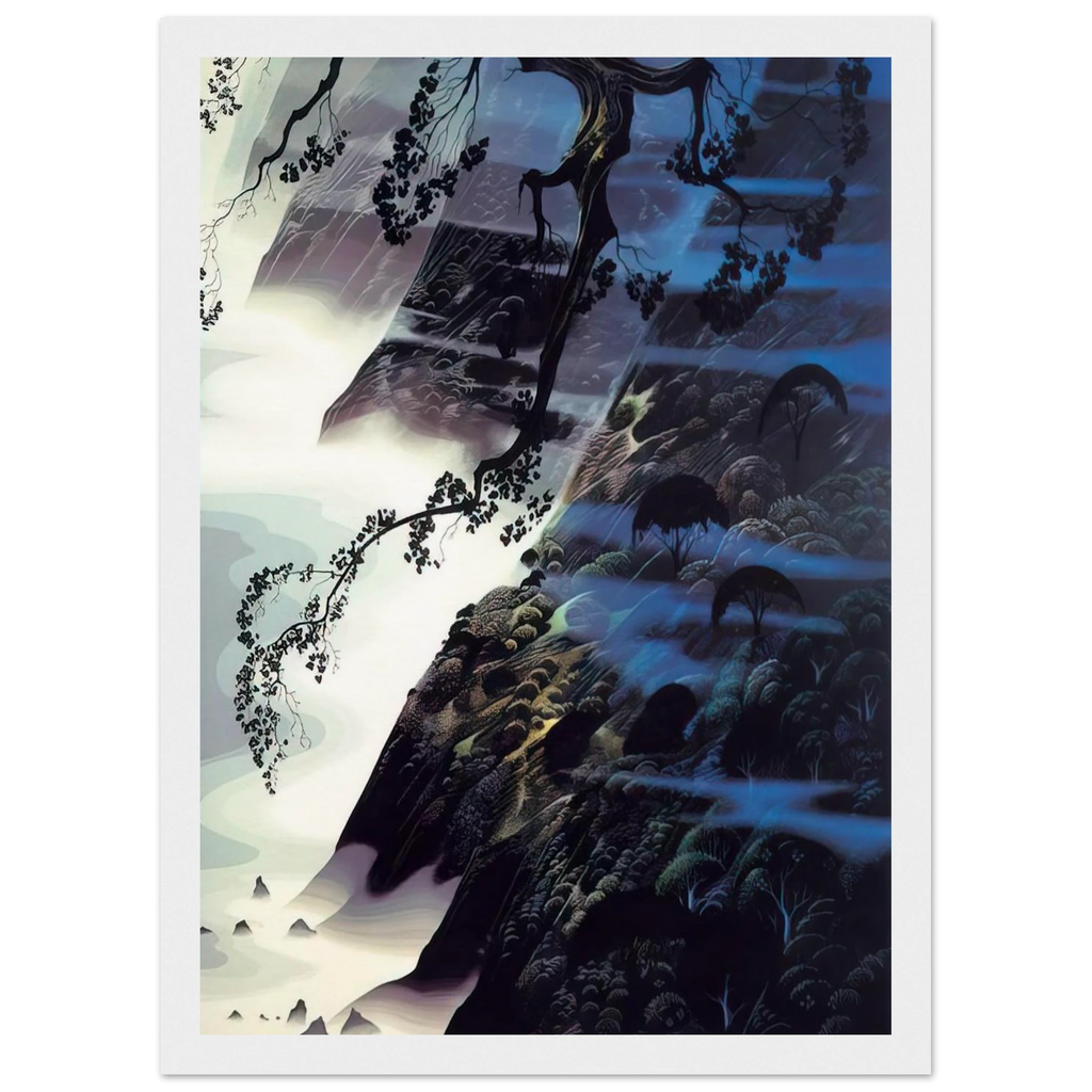 Sea Wind and Fog Framed Poster | Eyvind Earle Framed Prints Wall Art | Eyvind Earle Prints
