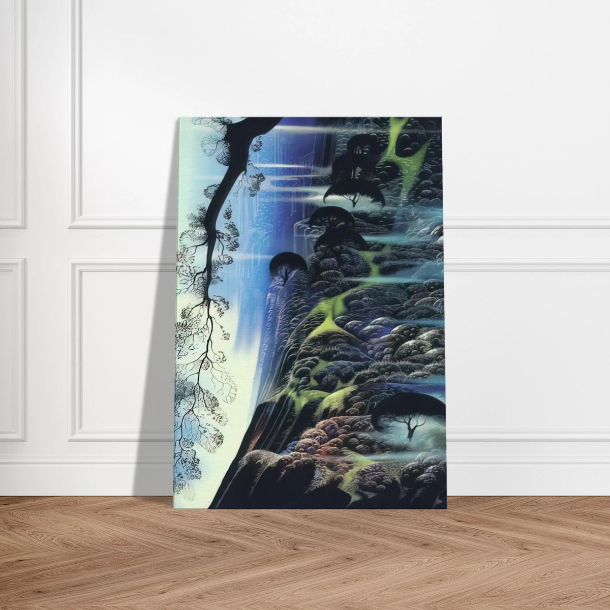 Steep Coast Line Canvas | Eyvind Earle Canvas | Eyvind Earle Prints