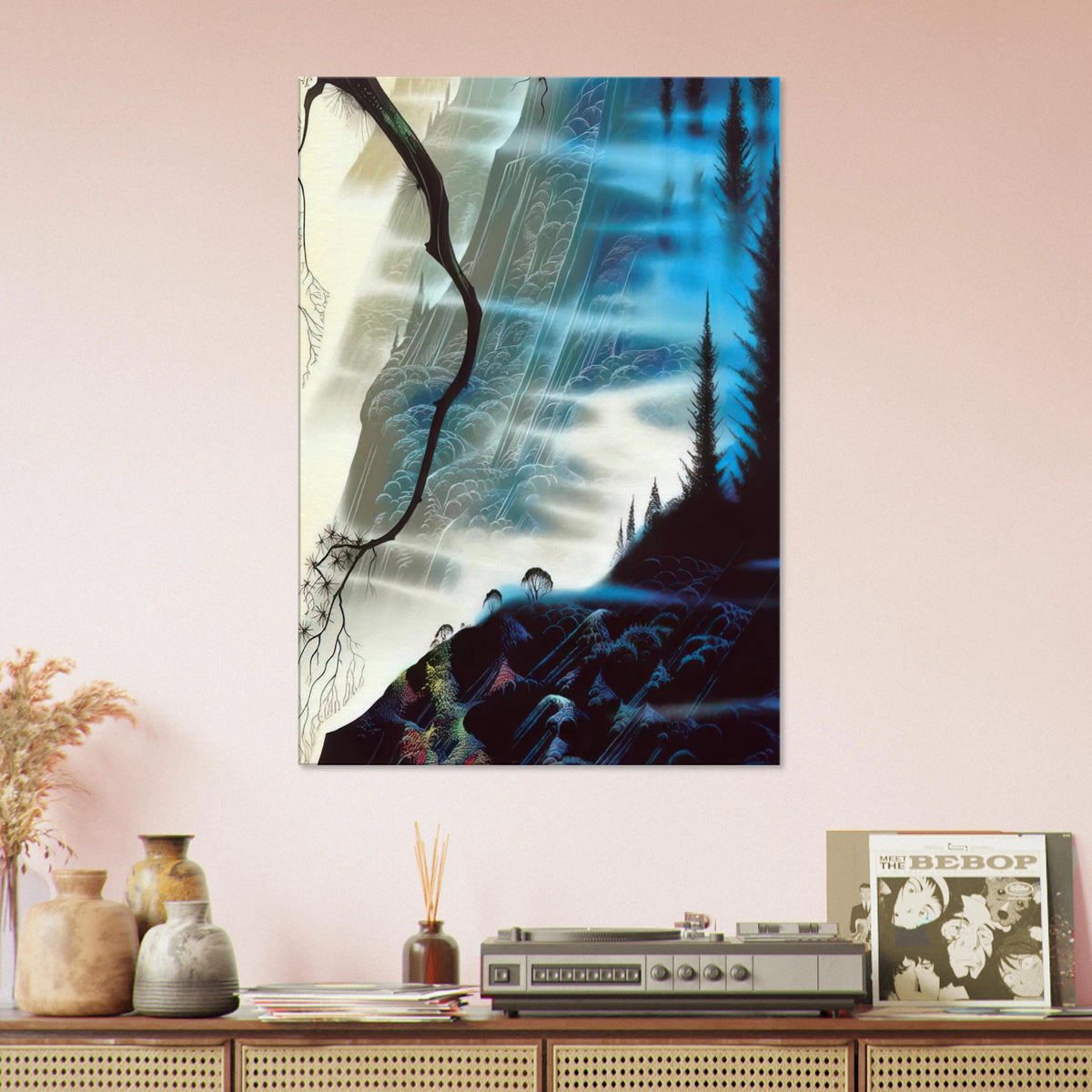 Sea Cliffs and Redwoods Canvas | Eyvind Earle Canvas | Eyvind Earle Prints