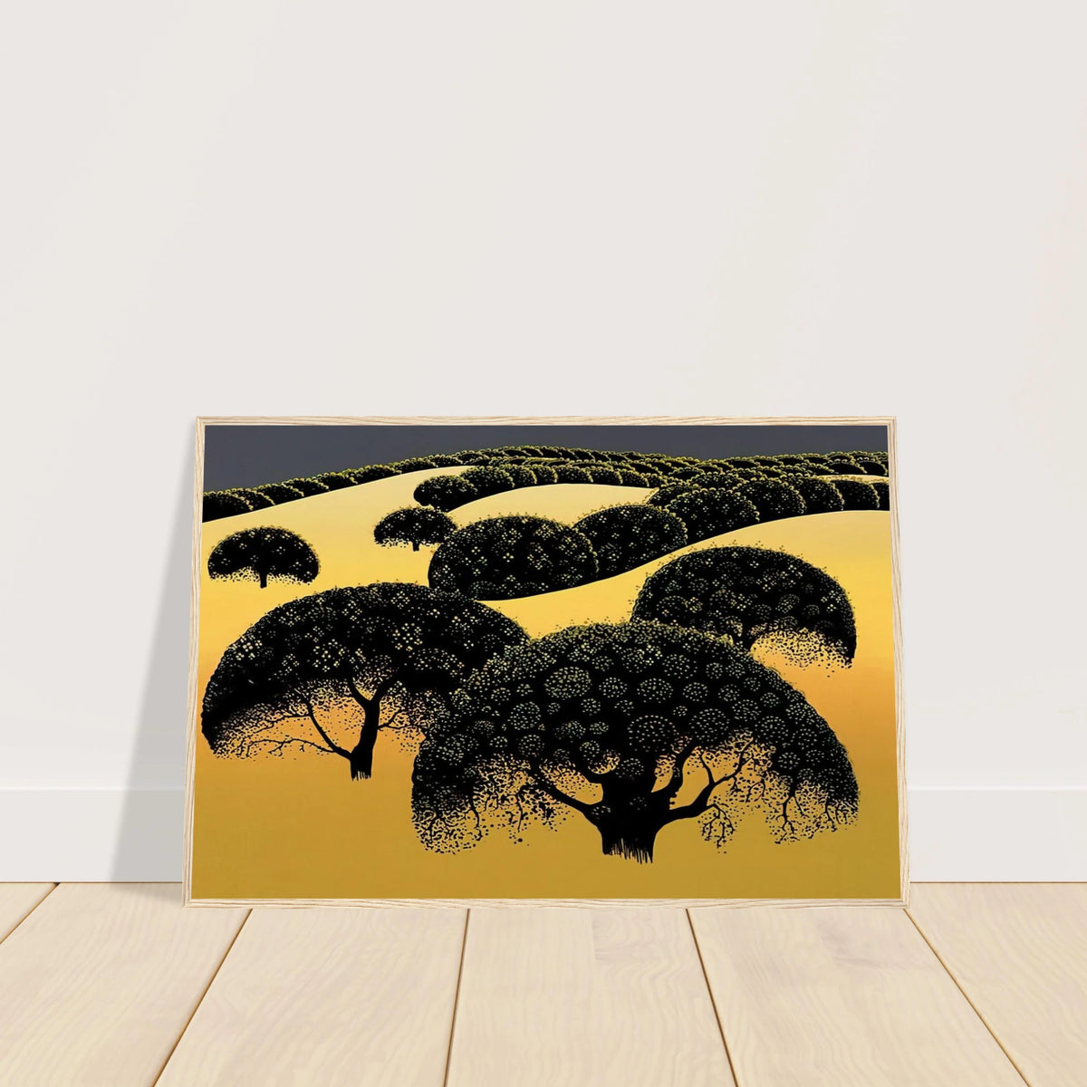 Santa Ynez Oaks Framed Poster | Eyvind Earle Framed Prints Wall Art | Eyvind Earle Prints