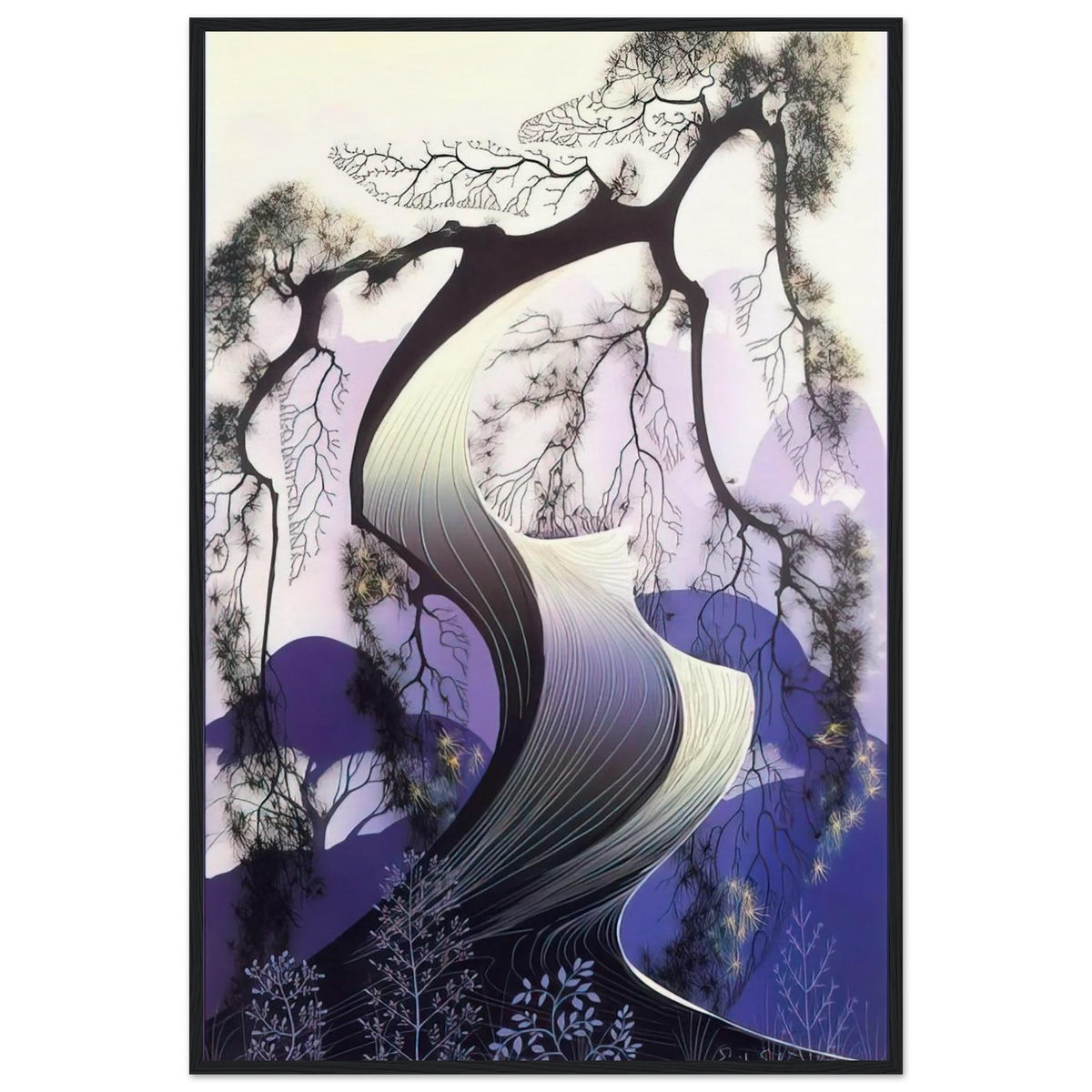 Bonsai Framed Poster | Eyvind Earle Framed Prints Wall Art | Eyvind Earle Prints