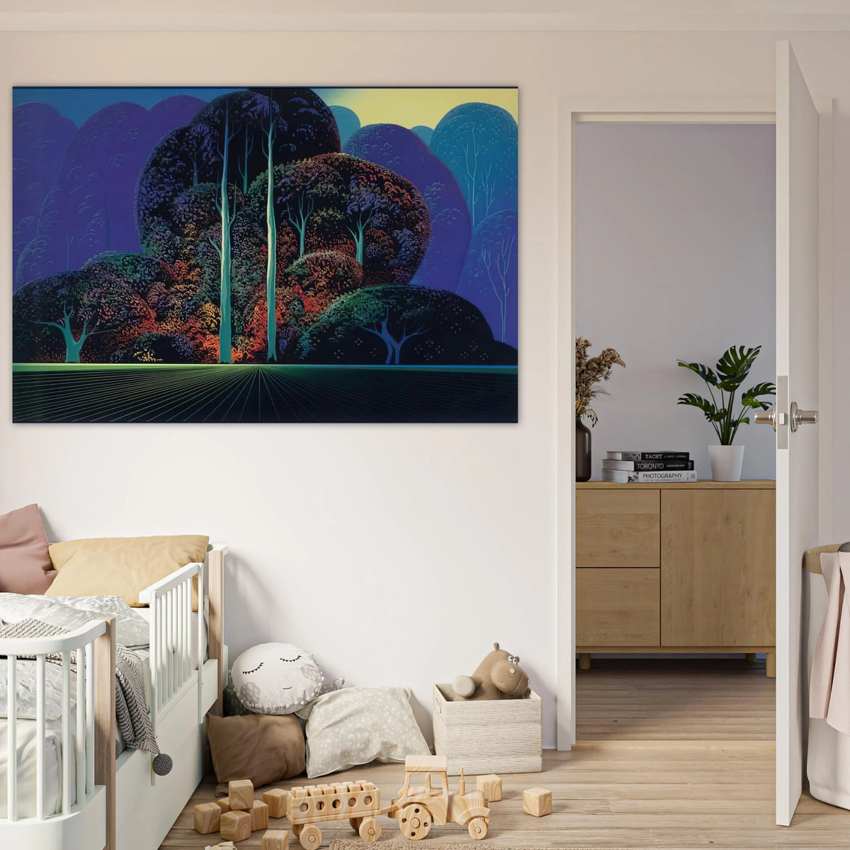 Softening Shades of Twilight Poster | Eyvind Earle Poster | Eyvind Earle Prints