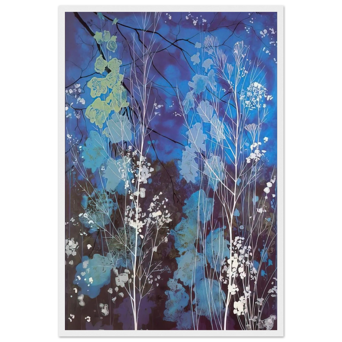Delphinium Framed Poster | Eyvind Earle Framed Prints Wall Art | Eyvind Earle Prints