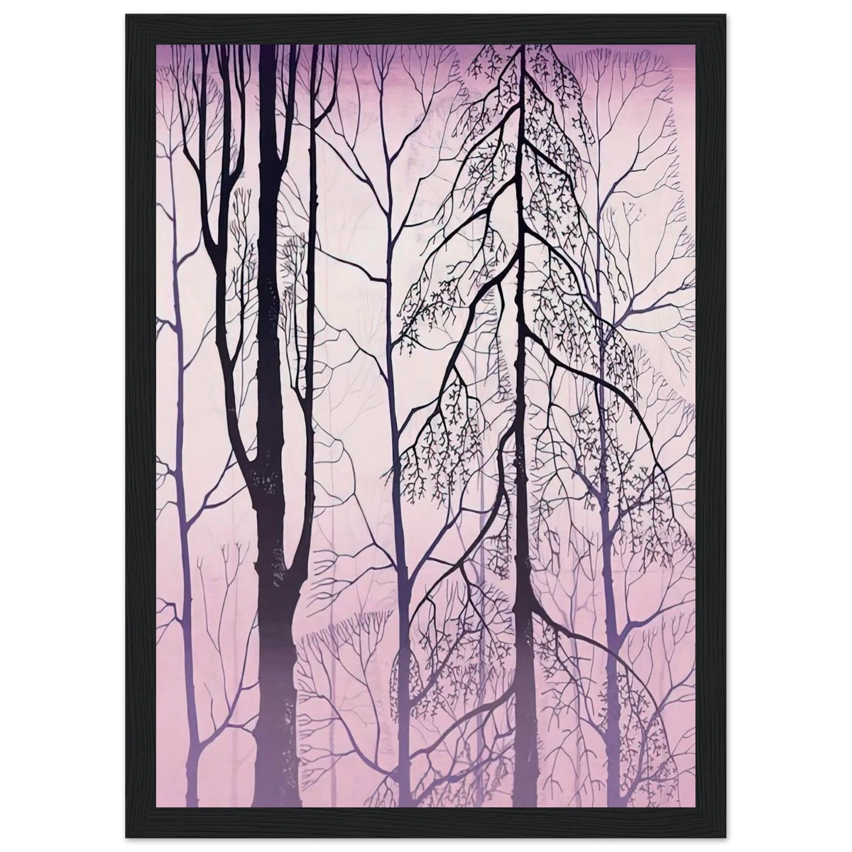 Winter woods Framed Poster | Eyvind Earle Framed Prints Wall Art | Eyvind Earle Prints
