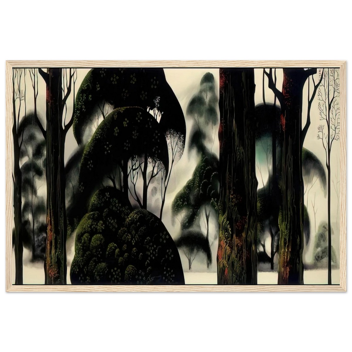 Forest Magic Framed Poster | Eyvind Earle Framed Prints Wall Art | Eyvind Earle Prints