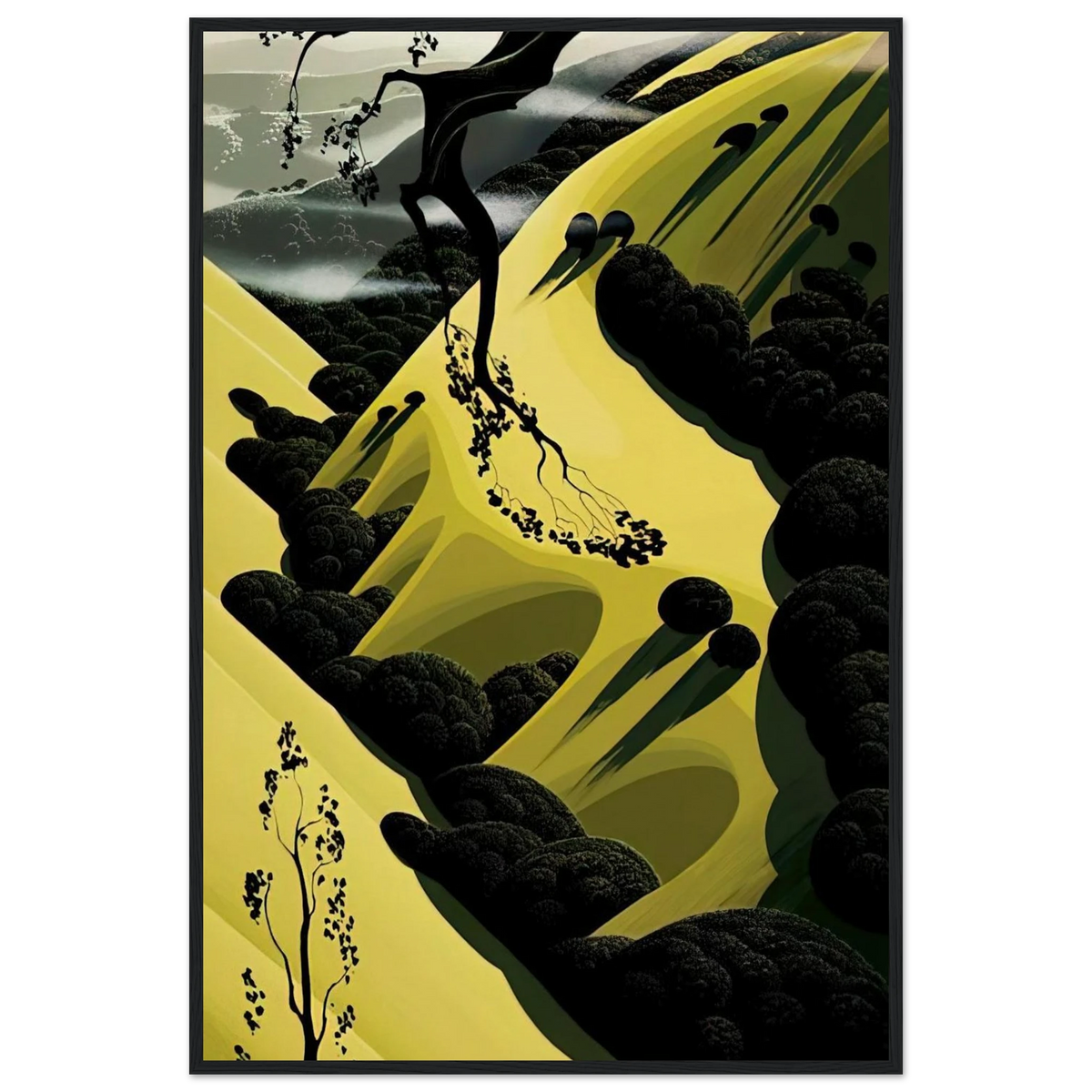 High Country Valley Framed Poster | Eyvind Earle Framed Prints Wall Art | Eyvind Earle Prints