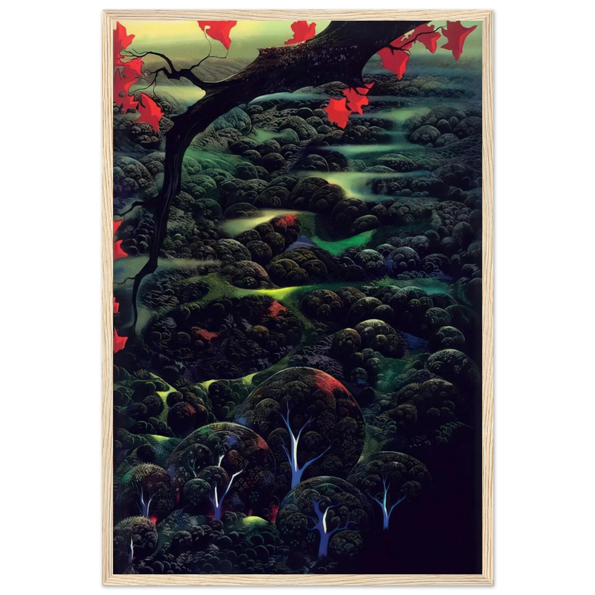 California Memories Framed Poster | Eyvind Earle Framed Prints Wall Art | Eyvind Earle Prints