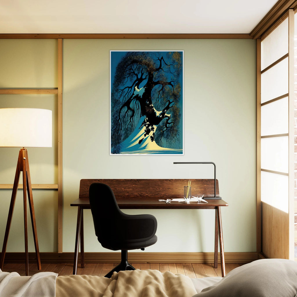 Winter Bonsai Framed Poster | Eyvind Earle Framed Prints Wall Art | Eyvind Earle Prints