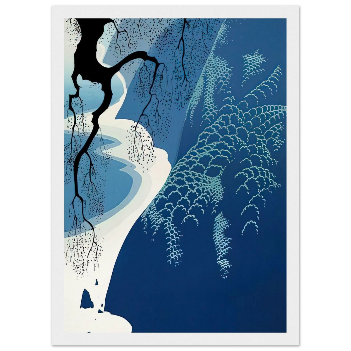 Big Sur and Branch Framed Poster | Eyvind Earle Framed Prints Wall Art | Eyvind Earle Prints