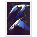 Black Evergreen Forest Framed Poster | Eyvind Earle Framed Prints Wall Art | Eyvind Earle Prints