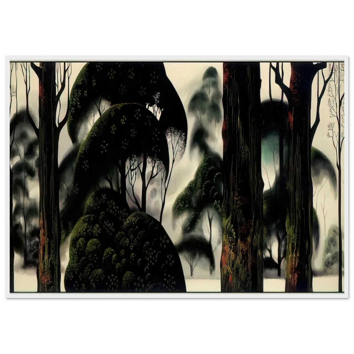 Forest Magic Framed Poster | Eyvind Earle Framed Prints Wall Art | Eyvind Earle Prints