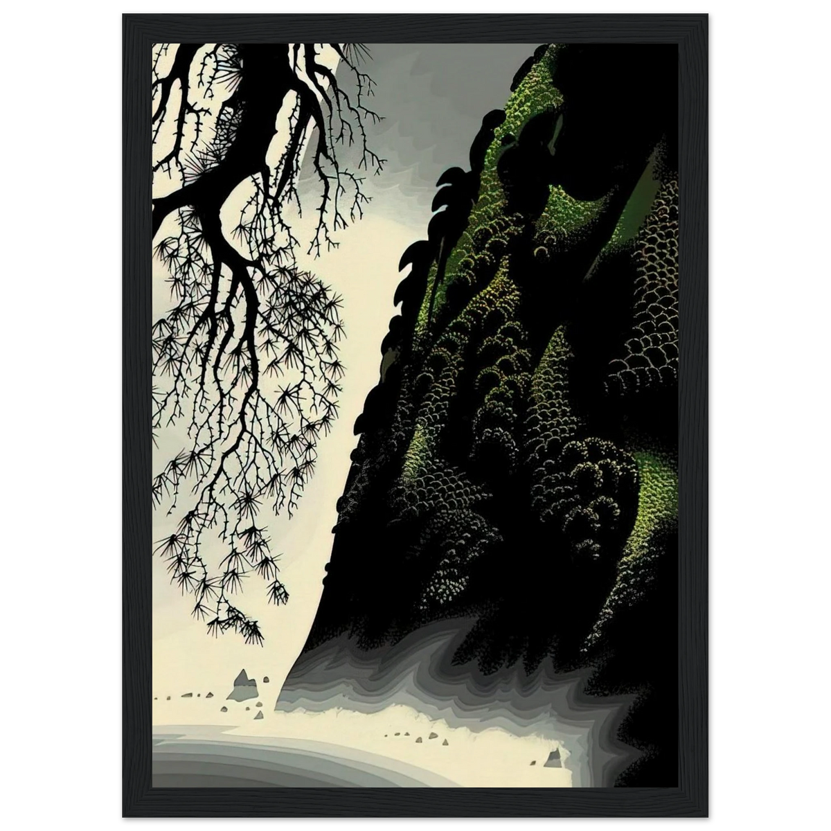 Little Big Sur Framed Poster | Eyvind Earle Framed Prints Wall Art | Eyvind Earle Prints