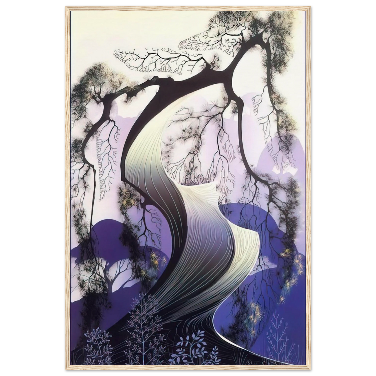 Bonsai Framed Poster | Eyvind Earle Framed Prints Wall Art | Eyvind Earle Prints