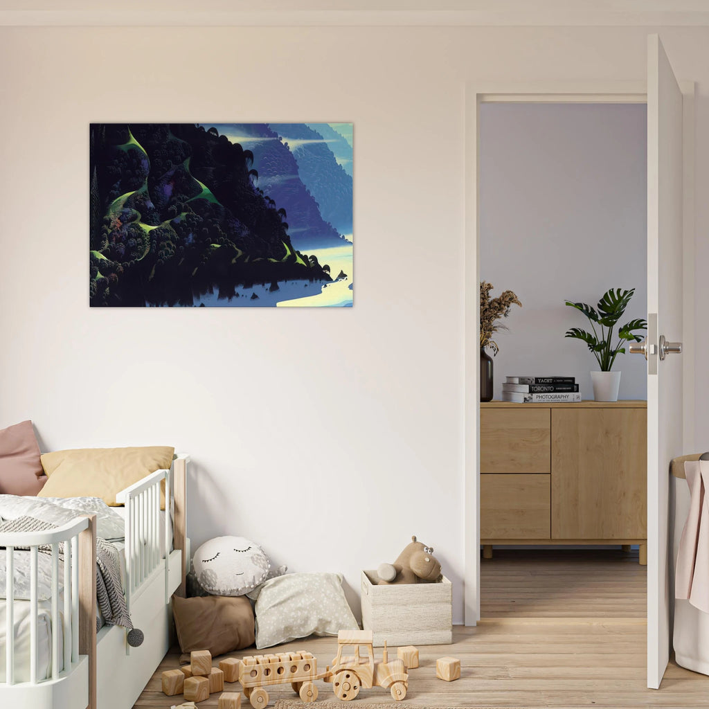 Blue Coastline Canvas | Eyvind Earle Canvas | Eyvind Earle Prints