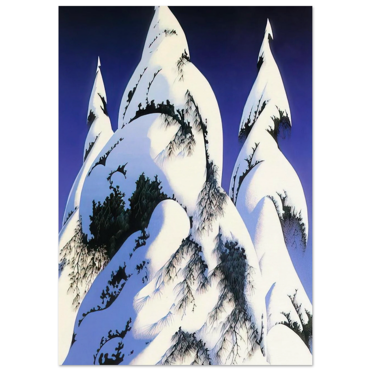 Snow Trees Poster | Eyvind Earle Poster | Eyvind Earle Prints