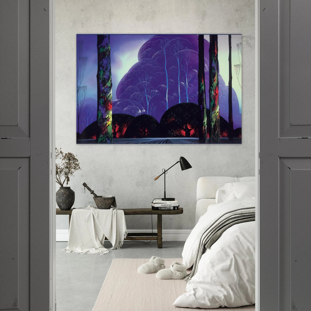 Purple Sunset Poster | Eyvind Earle Poster | Eyvind Earle Prints
