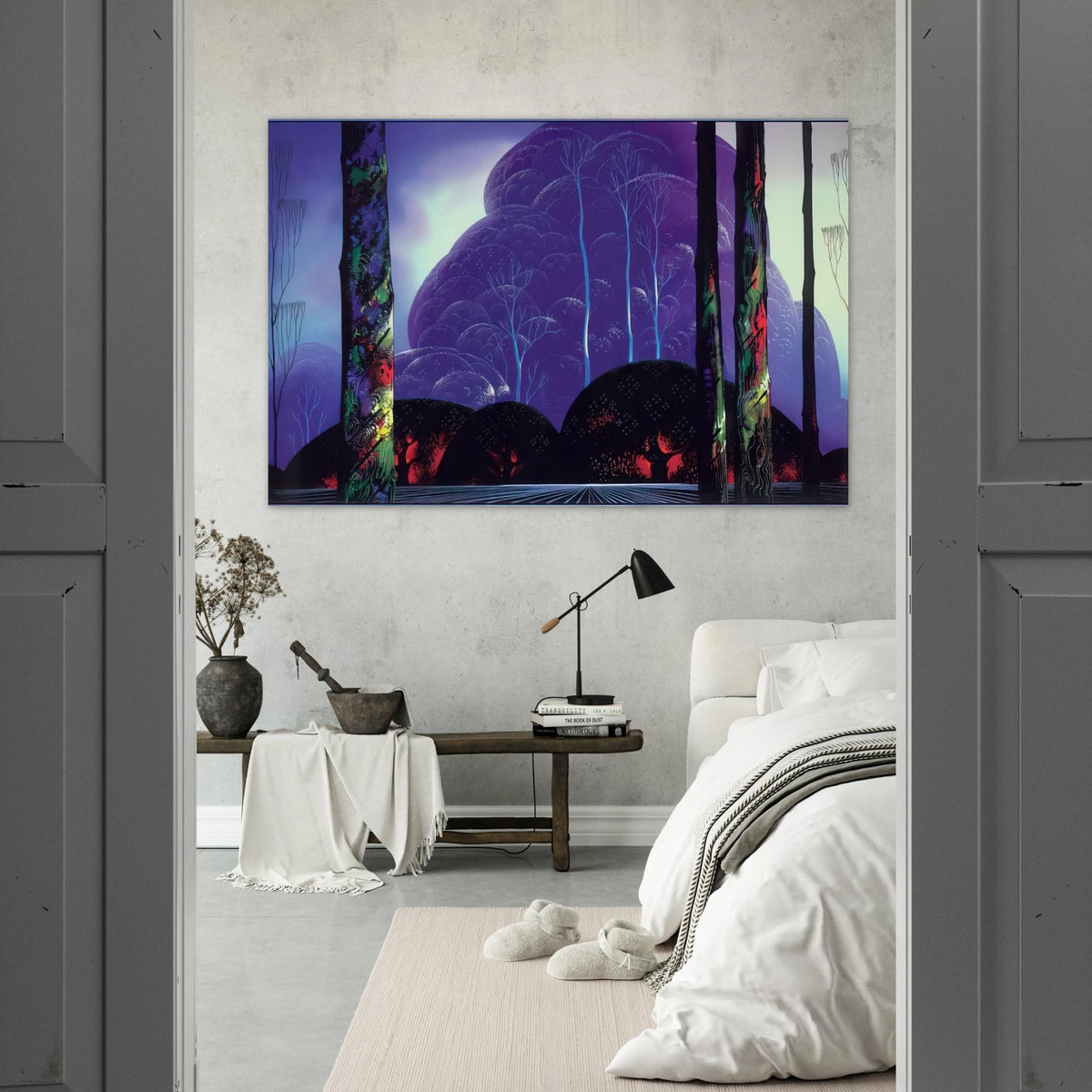 Purple Sunset Poster | Eyvind Earle Poster | Eyvind Earle Prints