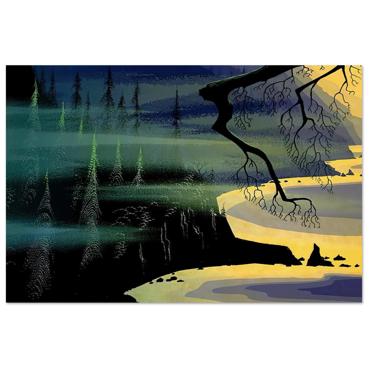 Blue Mist Poster | Eyvind Earle Poster | Eyvind Earle Prints