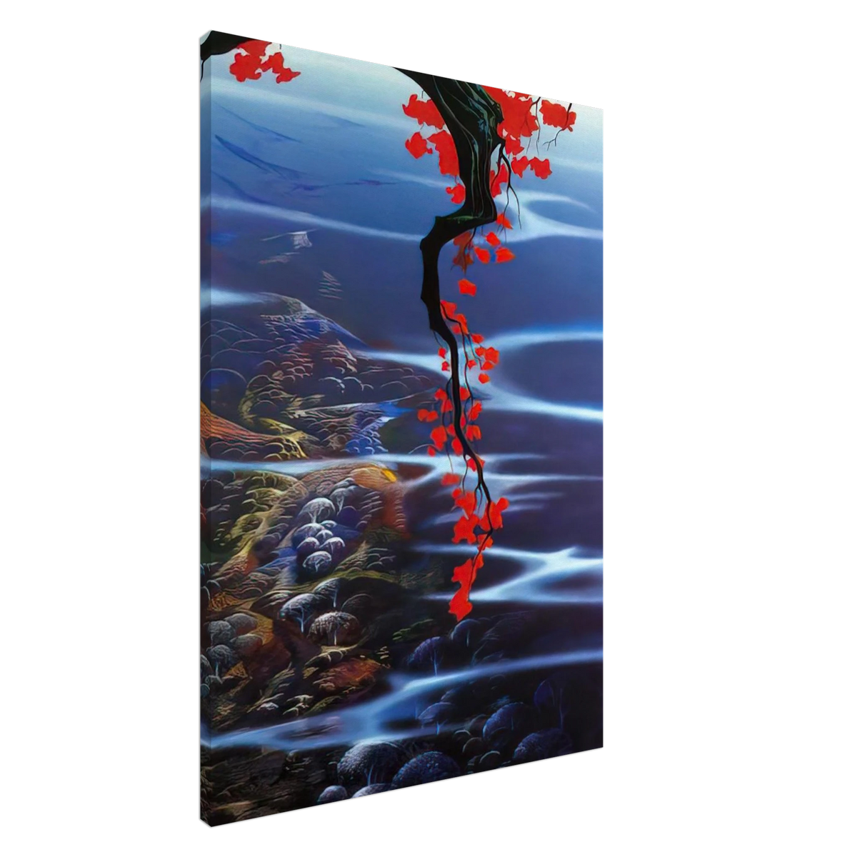 Red Leaves Canvas | Eyvind Earle Canvas | Eyvind Earle Prints
