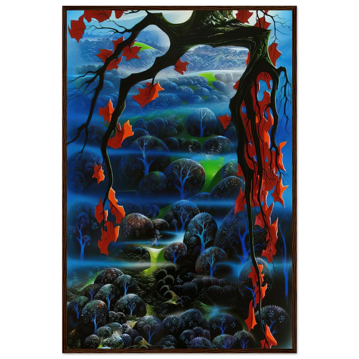 Valley of Dreams Framed Poster | Eyvind Earle Framed Prints Wall Art | Eyvind Earle Prints