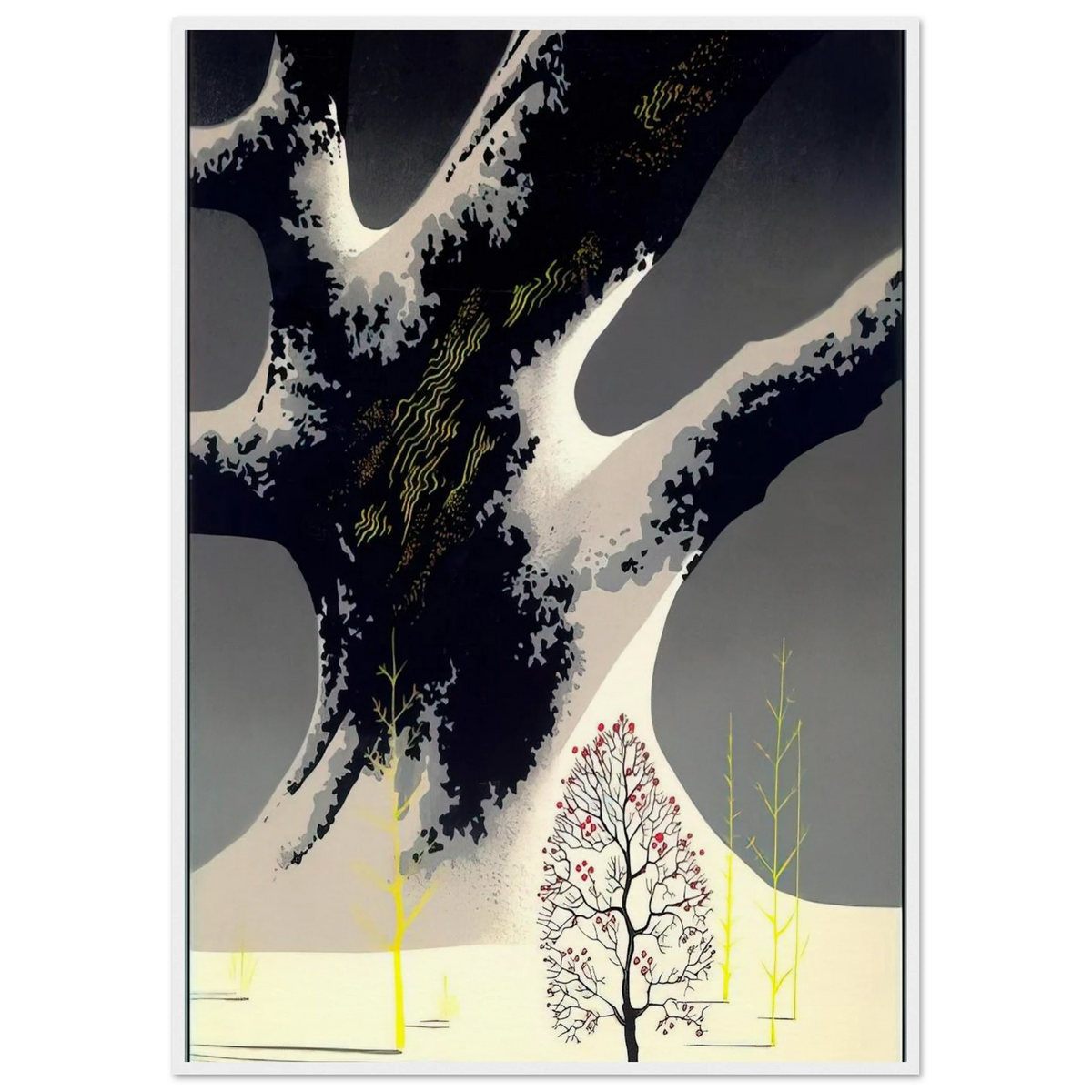 Winter Oak Framed Poster | Eyvind Earle Framed Prints Wall Art | Eyvind Earle Prints