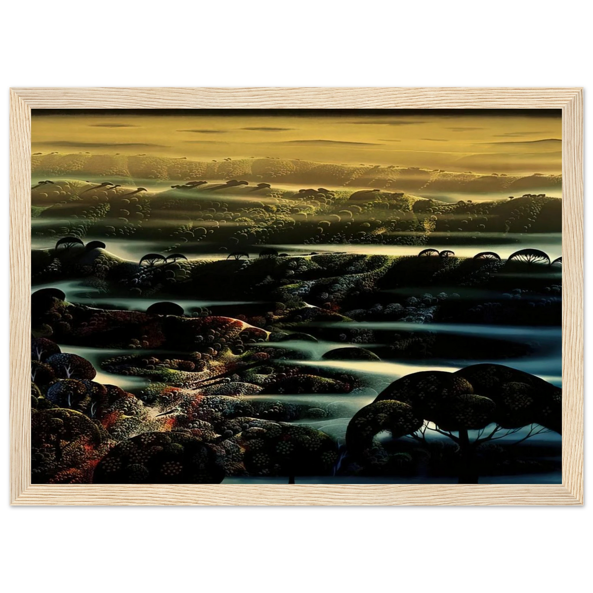 The Valley's Wild Framed Poster | Eyvind Earle Framed Prints Wall Art | Eyvind Earle Prints