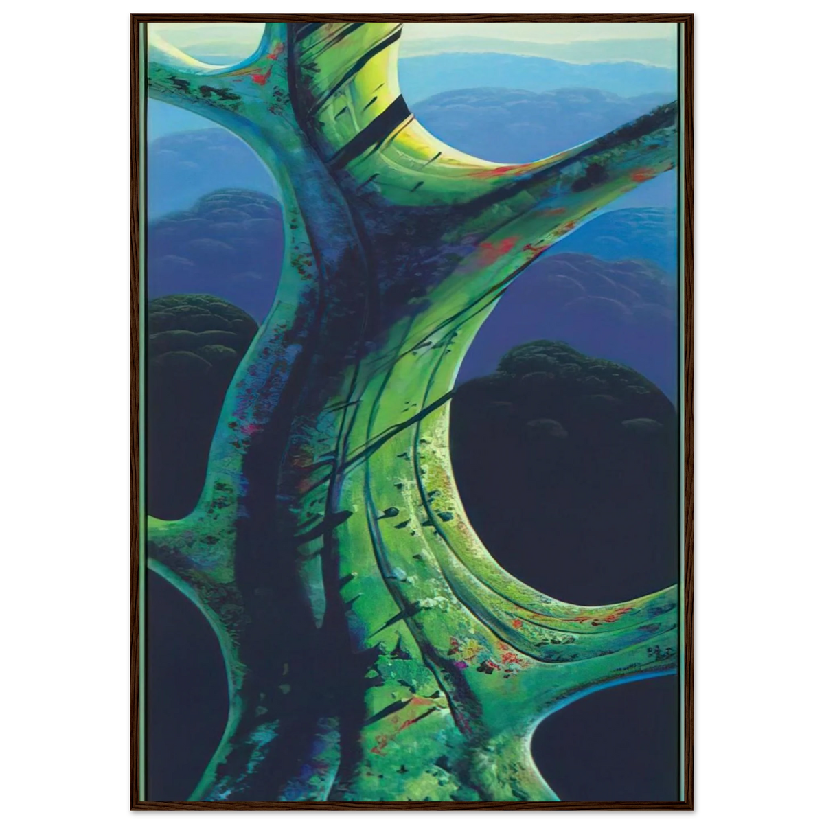 Sky Reach Framed Poster | Eyvind Earle Framed Prints Wall Art | Eyvind Earle Prints