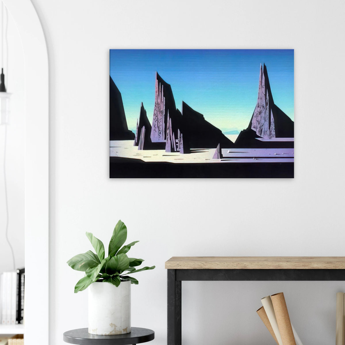 Desert Rocks Canvas | Eyvind Earle Canvas | Eyvind Earle Prints