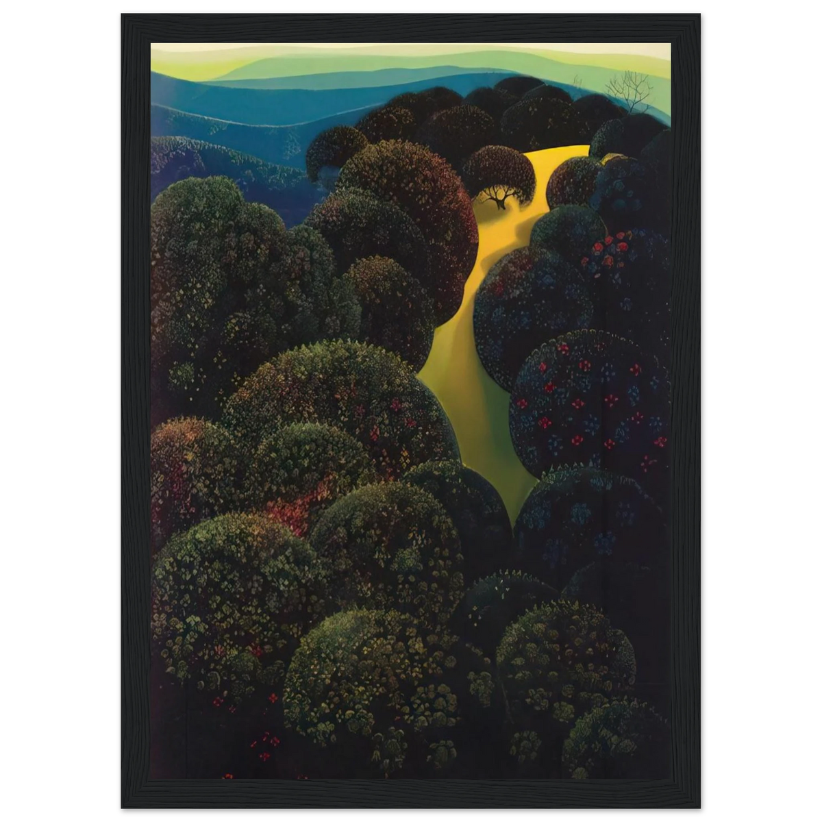 Hidden Pasture Framed Poster | Eyvind Earle Framed Prints Wall Art | Eyvind Earle Prints