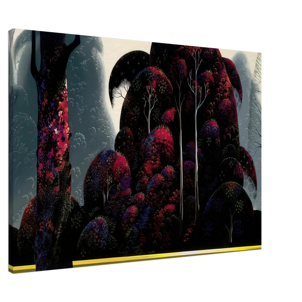 Crimson Eucalyptus Canvas | Eyvind Earle Canvas | Eyvind Earle Prints