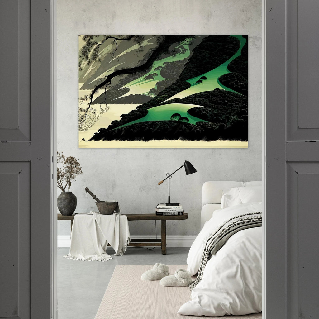 Green Big Sur Poster | Eyvind Earle Poster | Eyvind Earle Prints