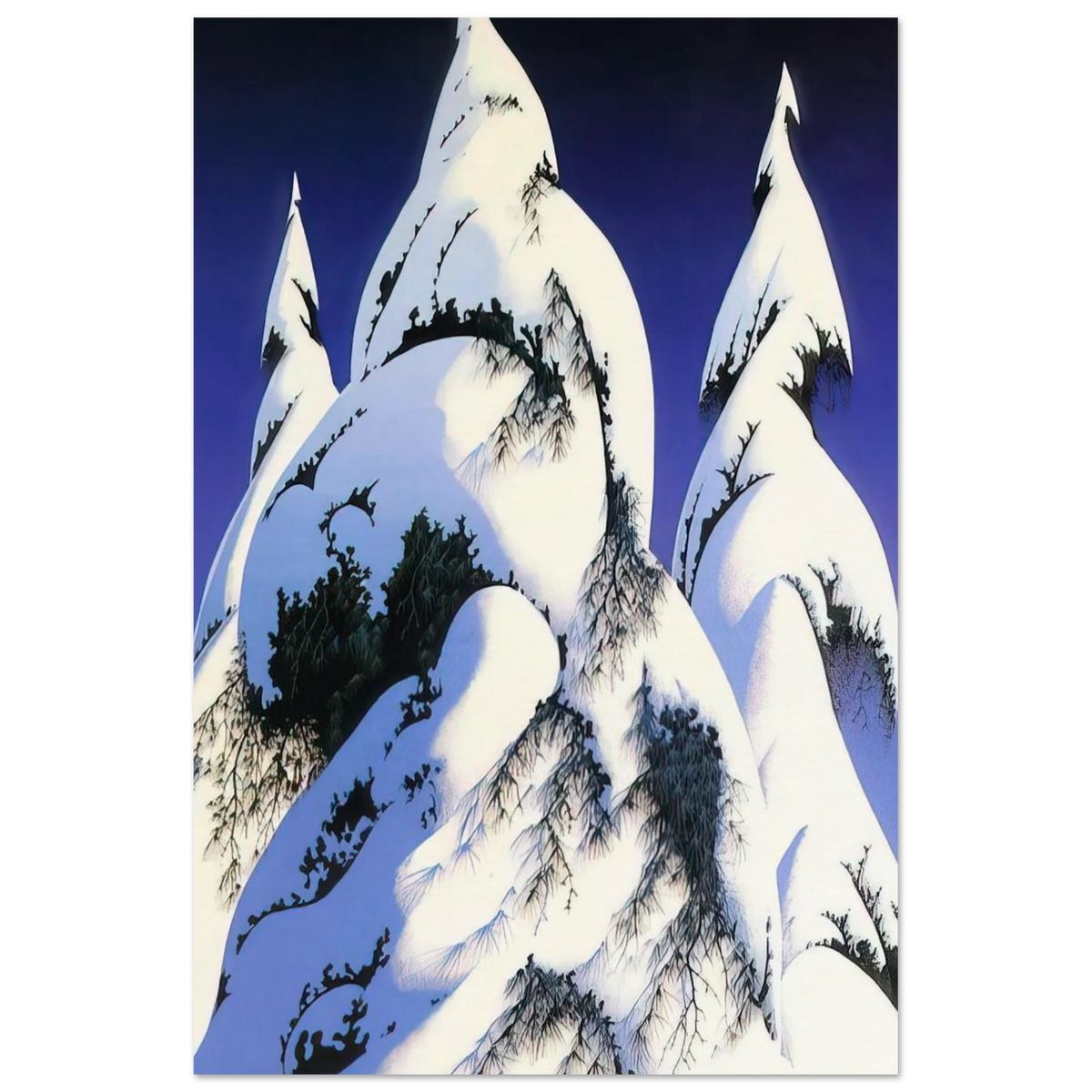 Snow Trees Poster | Eyvind Earle Poster | Eyvind Earle Prints