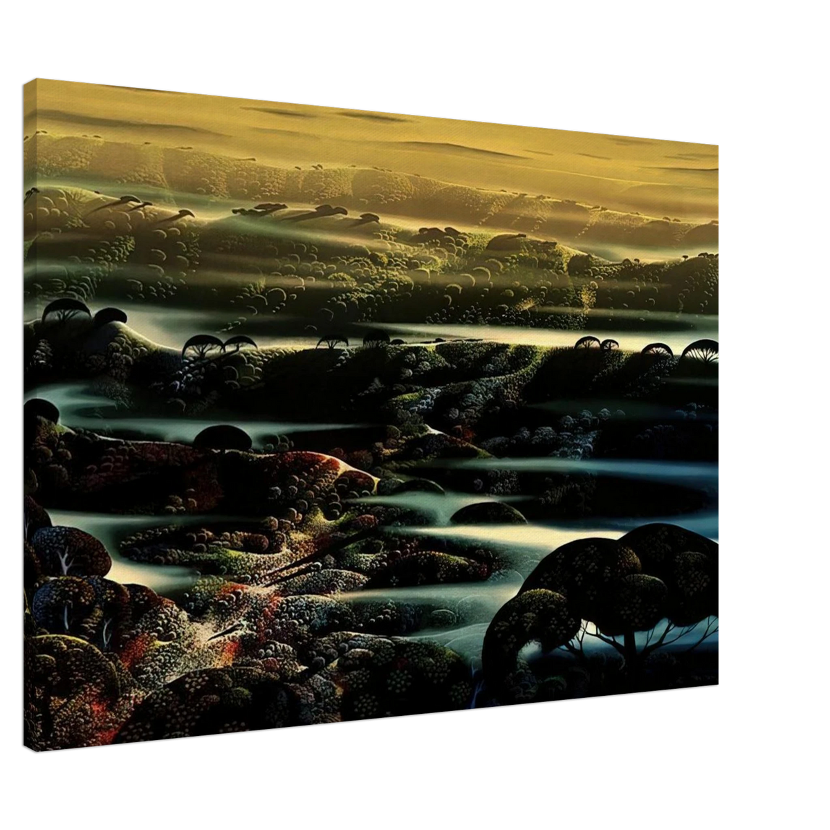 The Valley's Wild Canvas | Eyvind Earle Canvas | Eyvind Earle Prints