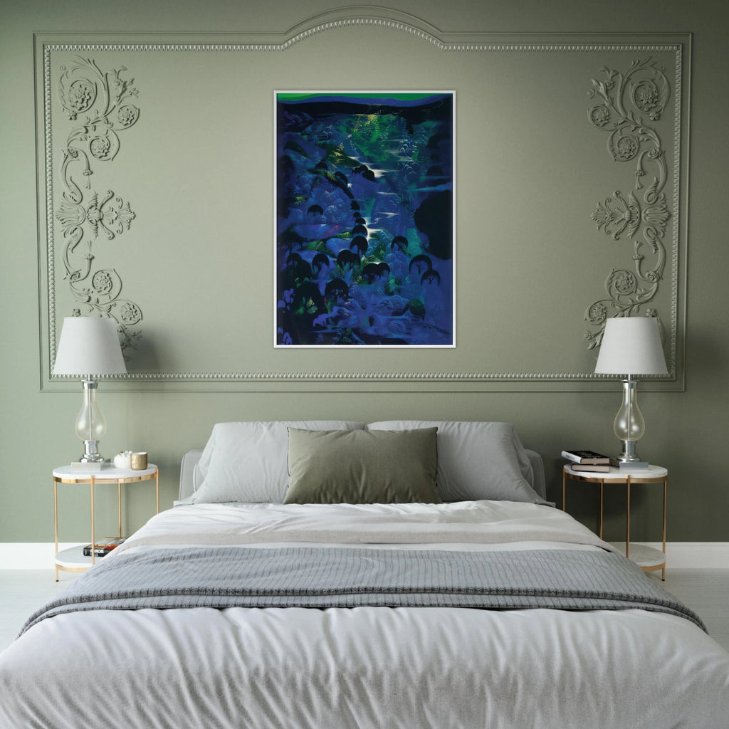 Beneath an Emerald Sky Framed Poster | Eyvind Earle Framed Prints Wall Art | Eyvind Earle Prints
