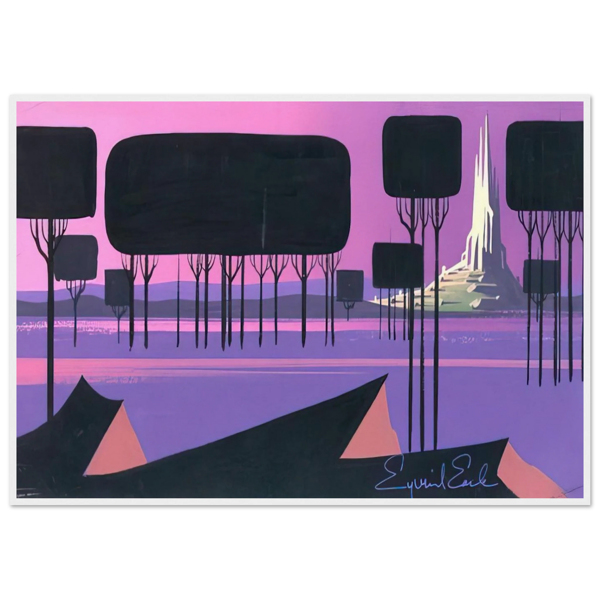 Sleeping Beauty Framed Poster | Eyvind Earle Framed Prints Wall Art | Eyvind Earle Prints