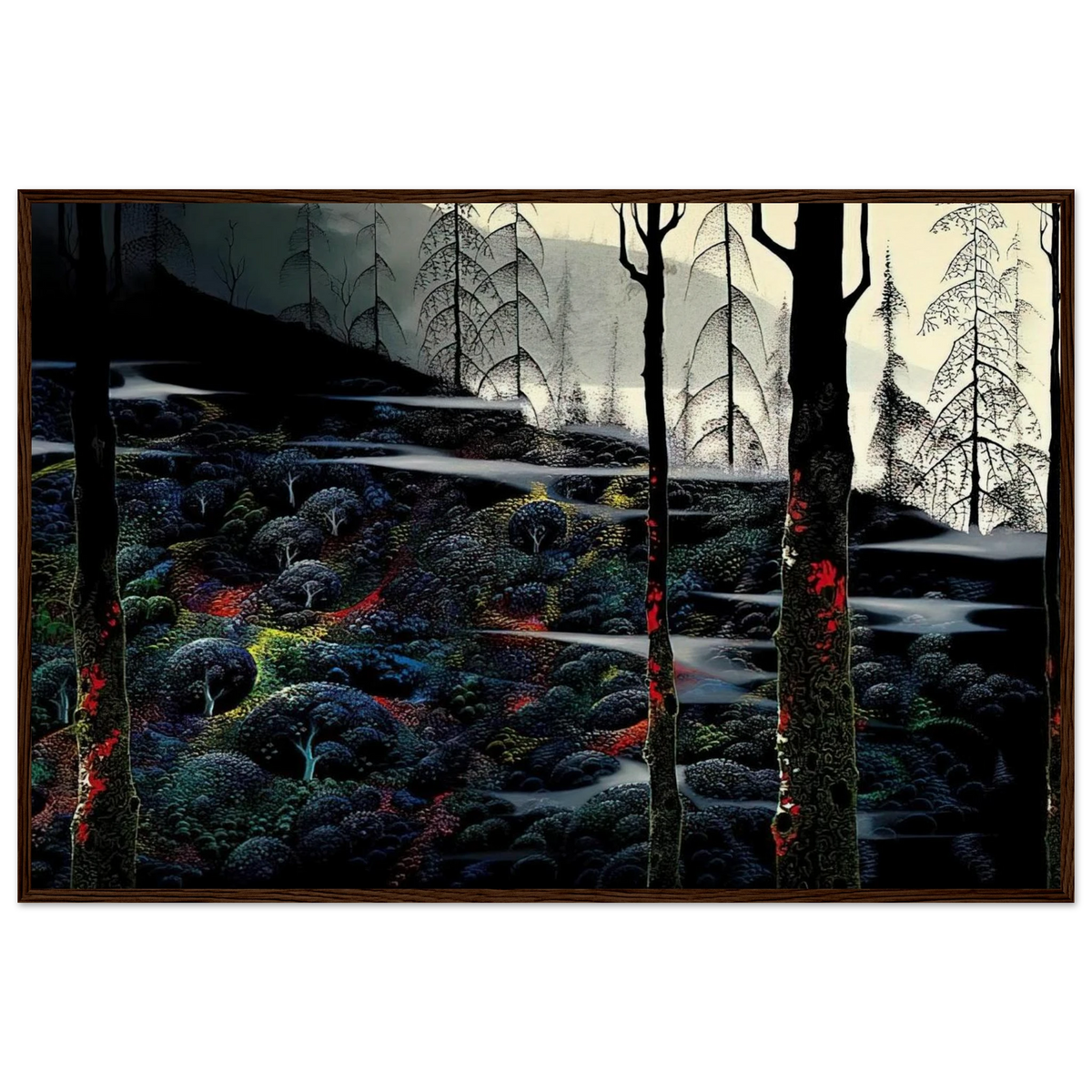 Dawn's First Light Framed Poster | Eyvind Earle Framed Prints Wall Art | Eyvind Earle Prints