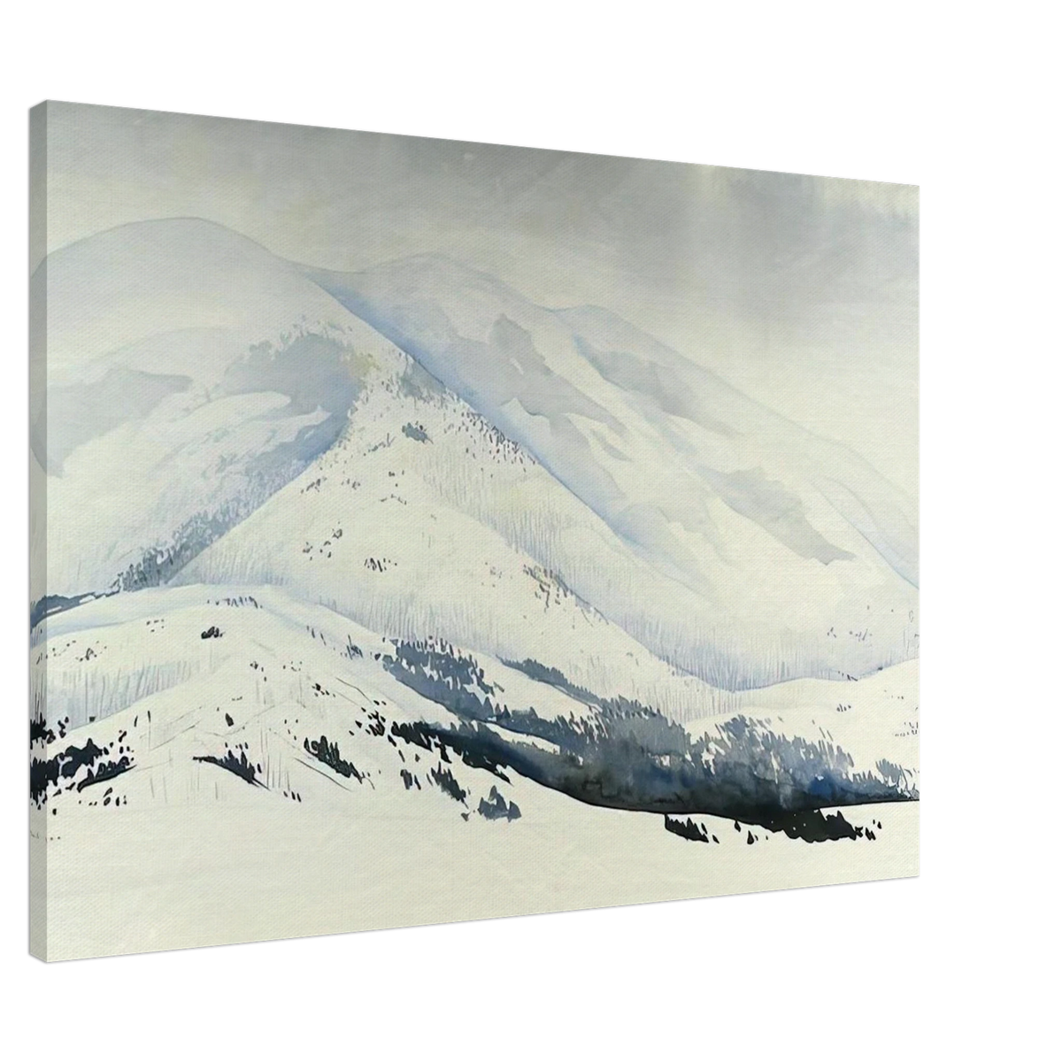 Snowy Mountain Canvas | Eyvind Earle Canvas | Eyvind Earle Prints
