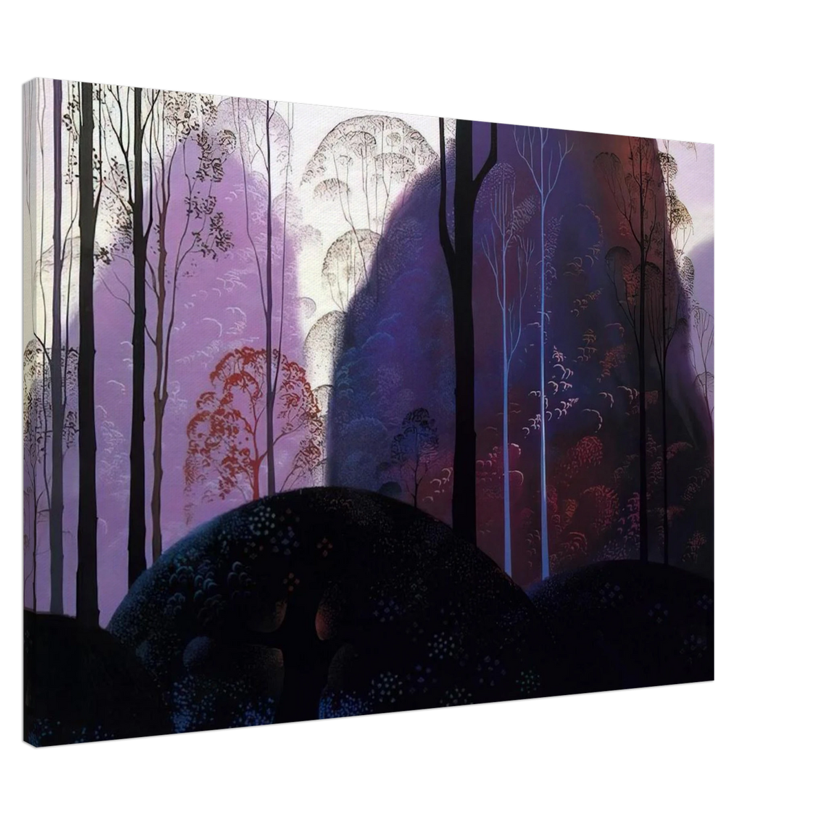 Mauve Redand Purple Canvas | Eyvind Earle Canvas | Eyvind Earle Prints